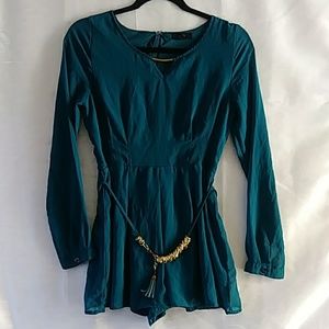 DRESSY TURQUOISE ROMPER